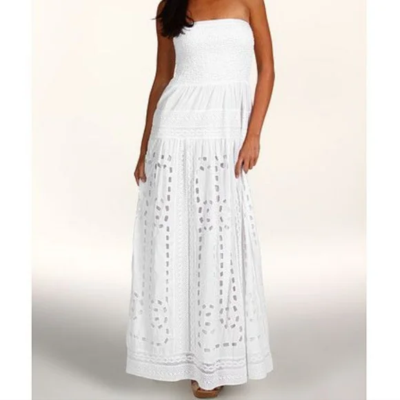 michael kors white embroidered dress Michael Kors Floral Embroidered Hemp Mini Dress in White